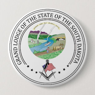 Freimaurerloge des Staat von South Dakota Button