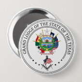 Freimaurerloge des Staat von Texas Button (Vorne & Hinten)