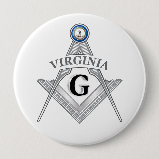 Freimaurerloge des Staat von Virginia Button (Vorderseite)
