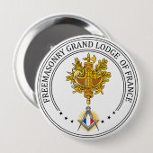 Freimaurerloge Frankreich Button (Vorne & Hinten)