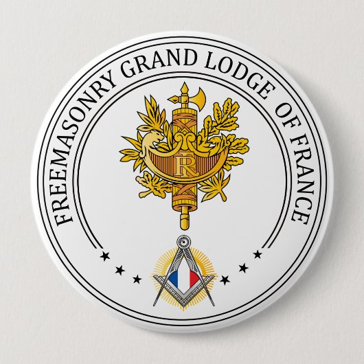 Freimaurerloge Frankreich Button (Vorderseite)