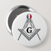 Freimaurerloge Frankreich Button (Vorne & Hinten)