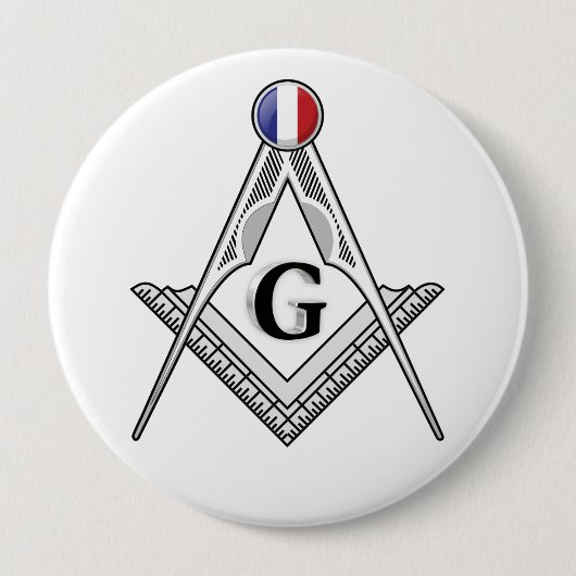 Freimaurerloge Frankreich Button (Vorderseite)