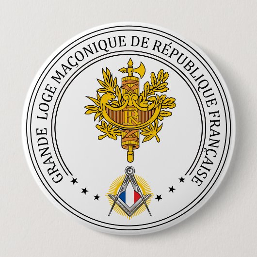 Freimaurerloge Frankreich Button (Vorderseite)