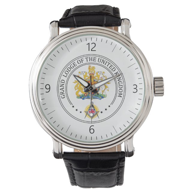 Freimaurerloge Großbritannien Armbanduhr (Vorderseite)