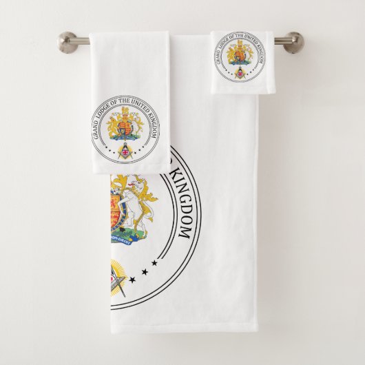 Freimaurerloge Großbritannien Badhandtuch Set (Insitu)