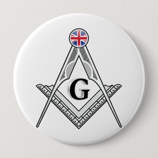 Freimaurerloge Großbritannien Button (Vorderseite)