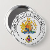 Freimaurerloge Großbritannien Button (Vorne & Hinten)