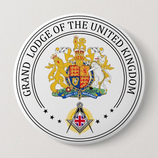 Freimaurerloge Großbritannien Button (Vorderseite)