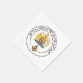 Freimaurerloge Großbritannien Serviette (Ecke)