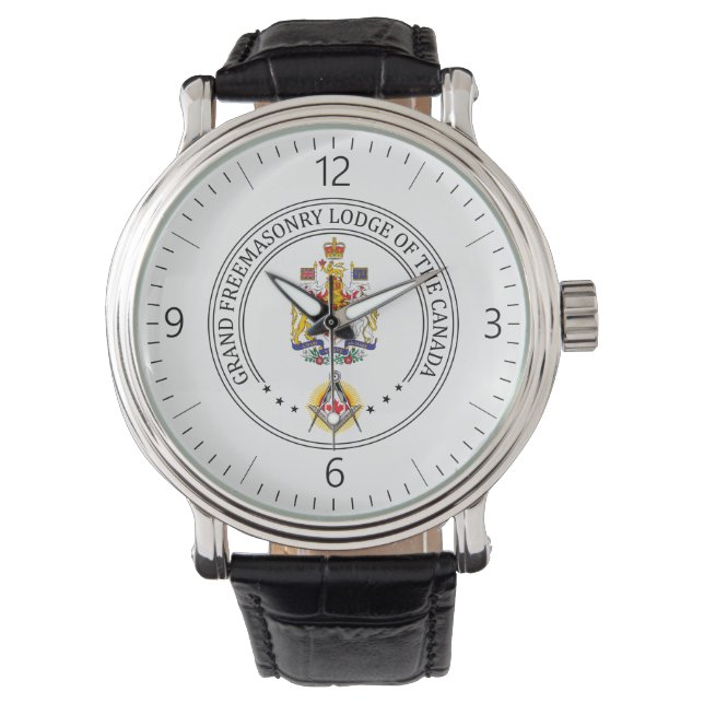 Freimaurerloge Kanada Armbanduhr (Vorderseite)