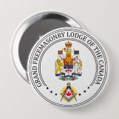 Freimaurerloge Kanada Button (Vorne & Hinten)