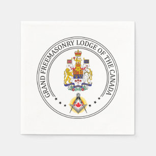 Freimaurerloge Kanada Serviette