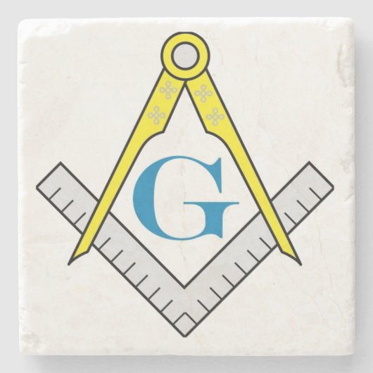 FreimaurermarmorUntersetzer Steinuntersetzer (Vorderseite)