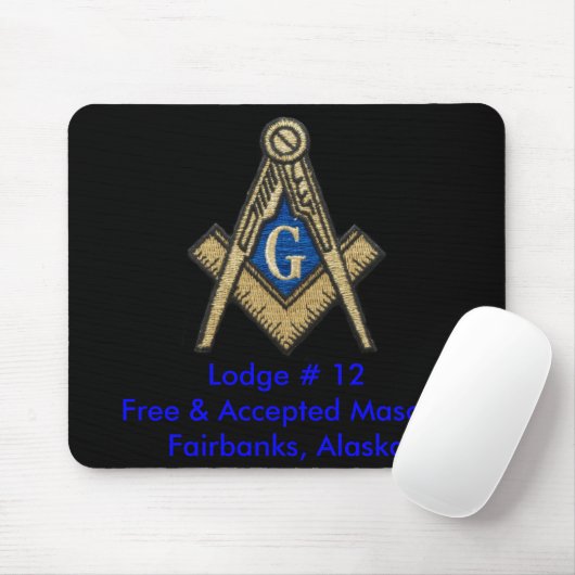 Freimaurermausunterlage Mousepad (Mit Mouse)