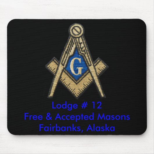 Freimaurermausunterlage Mousepad (Vorne)