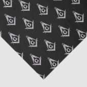 Freimaurermuster (Schwarzes) Seidenpapier (Detail)