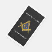 Freimaurerplatz und Compass Blue Serviette (Ecke)