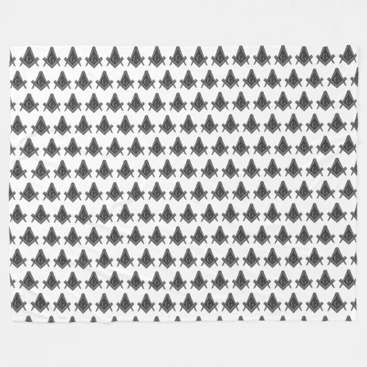 Freimaurerplatz und Kompass Fleecedecke (Vorderseite (Horizontal))