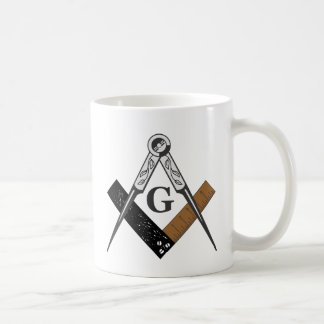 Freimaurerquadrat und Kompass Kaffeetasse