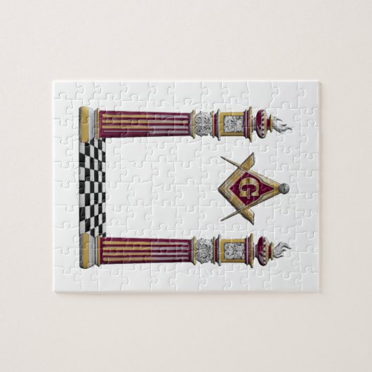 Freimaurersäulen Puzzle (Horizontal)