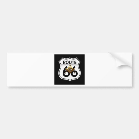 Freimaurerschild des weg-66 autoaufkleber (Vorne)