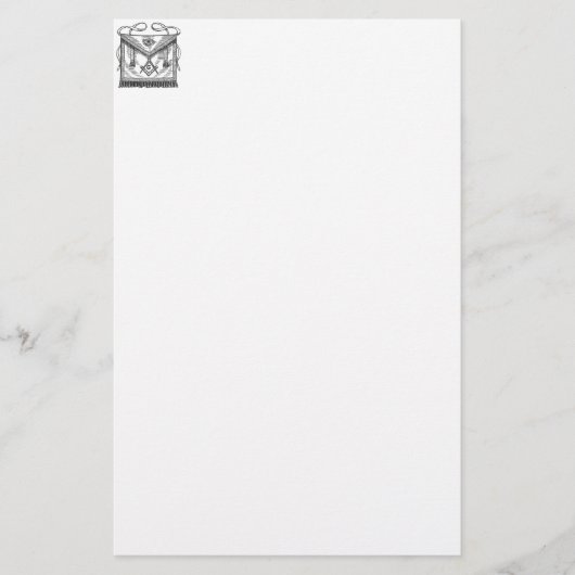 FreimaurerSchürze Briefpapier (Vorderseite)