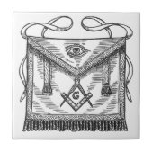 FreimaurerSchürze Fliese (Vorderseite)