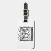 FreimaurerSchürze Gepäckanhänger (Vorderseite vertikal)