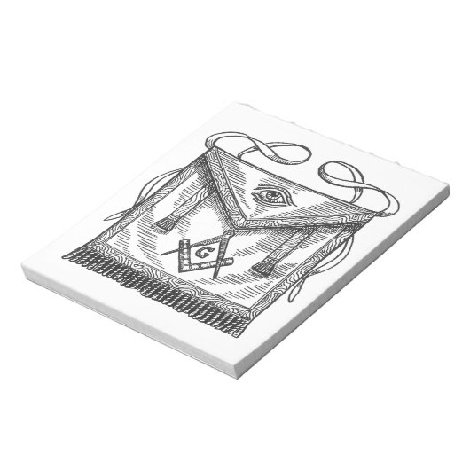 FreimaurerSchürze Notizblock (Rotiert)