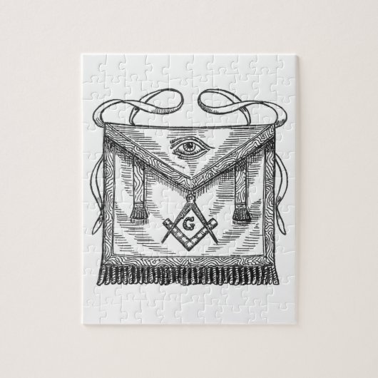 FreimaurerSchürze Puzzle (Vertikal)