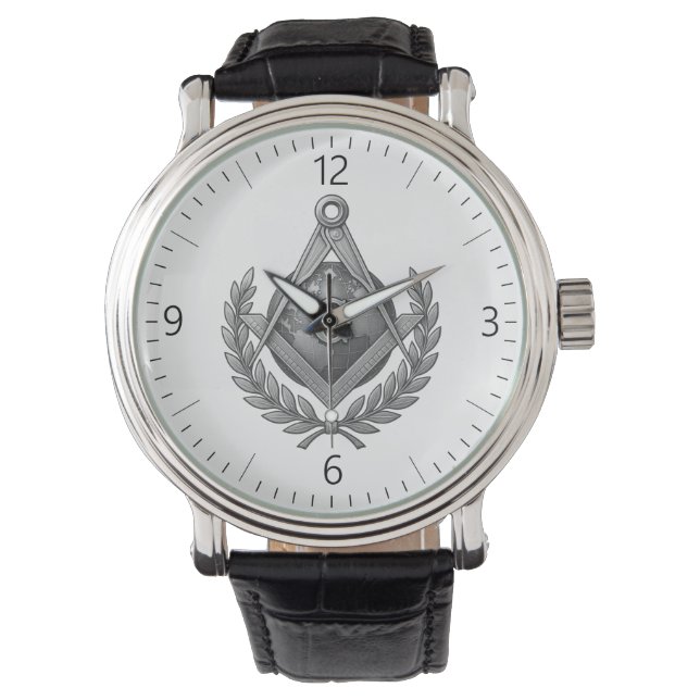 Freimaurersymbol Armbanduhr (Vorderseite)