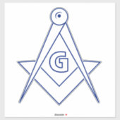 Freimaurersymbol Aufkleber (Blatt)