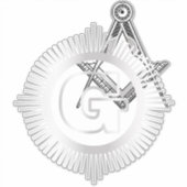 Freimaurersymbol Aufkleber (Vorderseite)
