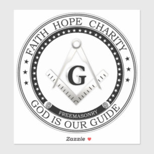 Freimaurersymbol Aufkleber