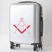 Freimaurersymbol Aufkleber (Koffer)