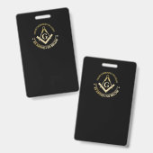 Freimaurersymbol Ausweis (Vorder- & Rückseite)