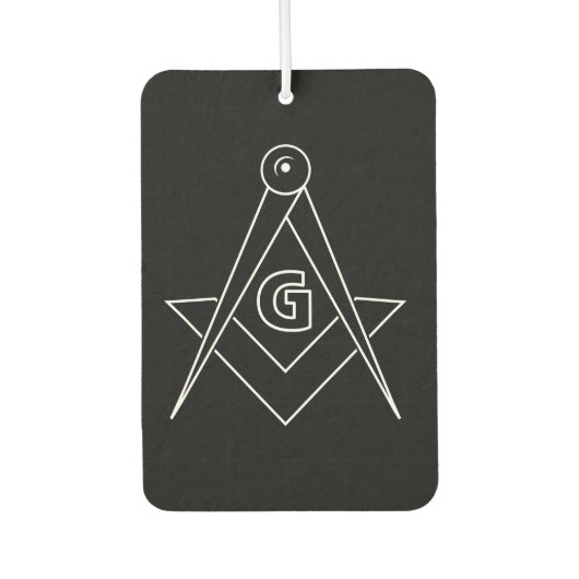 Freimaurersymbol Autolufterfrischer (Vorderseite)