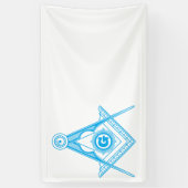 Freimaurersymbol Banner (Vertikal)