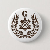Freimaurersymbol Button (Vorderseite)