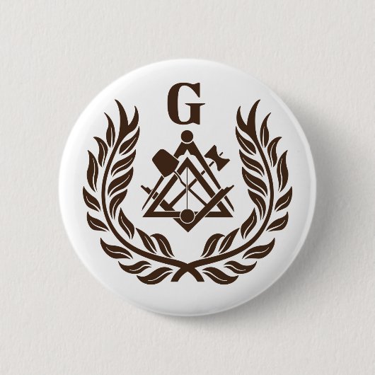 Freimaurersymbol Button (Vorderseite)