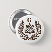 Freimaurersymbol Button (Vorne & Hinten)