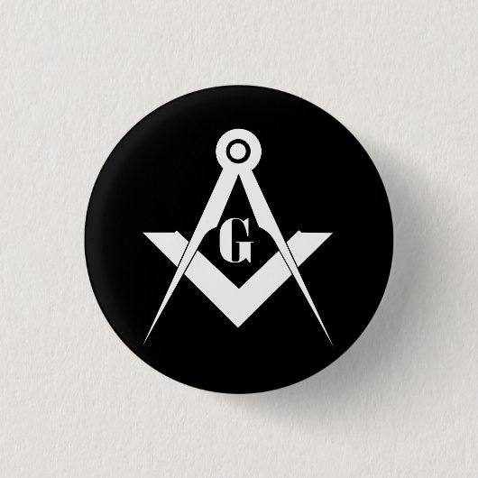 Freimaurersymbol Button (Vorderseite)