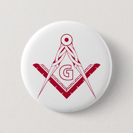 Freimaurersymbol Button (Vorderseite)