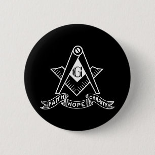 Freimaurersymbol Button