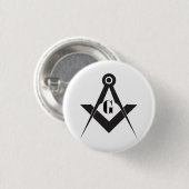 Freimaurersymbol Button (Vorne & Hinten)