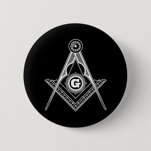 Freimaurersymbol Button (Vorderseite)