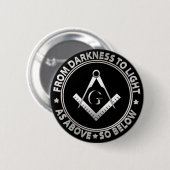 Freimaurersymbol Button (Vorne & Hinten)