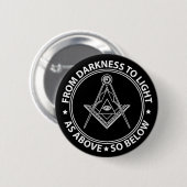 Freimaurersymbol Button (Vorne & Hinten)