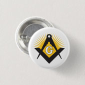 Freimaurersymbol Button (Vorne & Hinten)